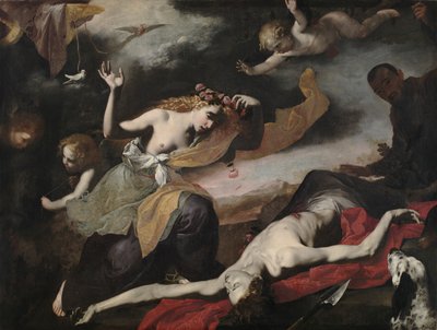 死んだアドニスを発見する金星、c。 1650。 作： Unbekannt