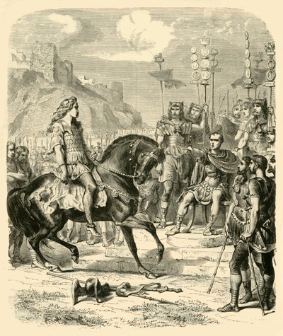 シーザーの前のVercingetorix、1890。 作： Unbekannt