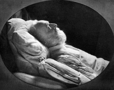 1885年5月22日、彼の死の床にいるフランスの作家、ヴィクトルユーゴー 作： Unbekannt