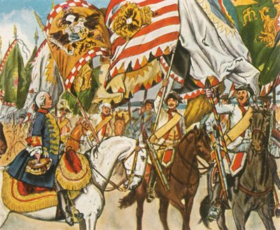 ホーエンフリートベルクでの勝利のお祝い、1745年6月4日、1936年。 作： Unbekannt