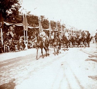 勝利パレード、パリ、フランス、c1918-c1919 作： Unbekannt