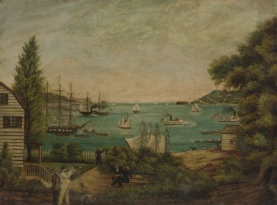 スタテン島からの眺め1855。 作： Unbekannt