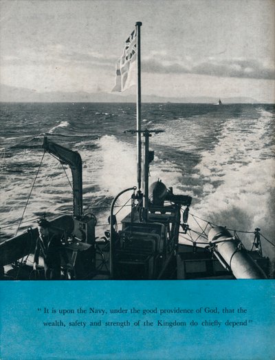 イギリスの軍艦の船尾からの眺め、c1940 1943 作： Unbekannt