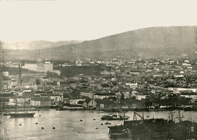 クリスチャニア、オスロ、ノルウェー、1895年のビュー。 作： Unbekannt