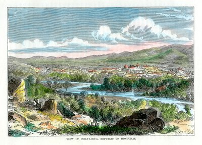 Comayagua、ホンジュラス共和国、c1880のビュー 作： Unbekannt