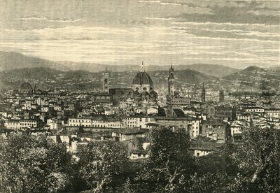 ベルヴェデーレからのフィレンツェの眺め、1890年。 作： Unbekannt