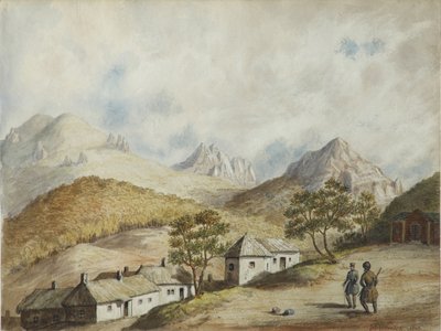 ジェレスノヴォツクの眺め、1842 作： Unbekannt