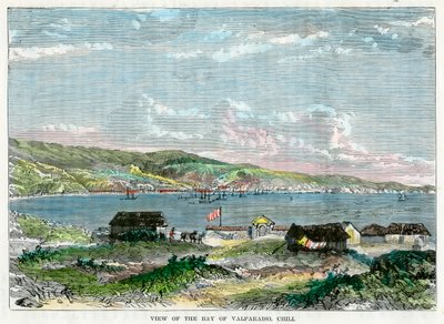 バルパライソ湾、チリ、c1880のビュー 作： Unbekannt