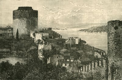 ボスポラス海峡の眺め：ヨーロッパの城、1890年。 作： Unbekannt