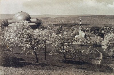 ゲーテアナムと暖房ハウスの眺め、スイス、ドルナッハ、1914-1916 作： Unbekannt