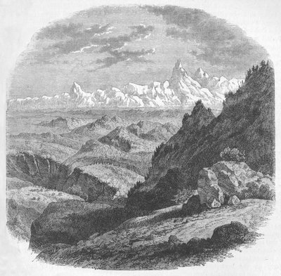 ヒマラヤ山脈、c1880のビュー 作： Unbekannt