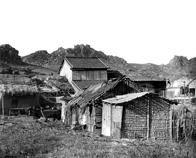 韓国の村の小屋、1900 作： Unbekannt