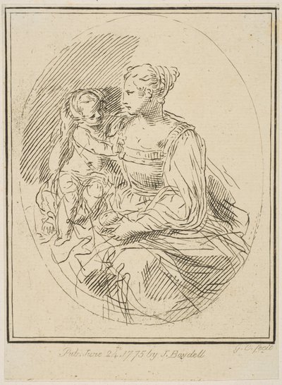 聖母子、1775年。 作： Unbekannt