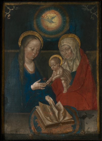 聖アンナ・セルブリットと聖母子、1500年。 作： Unbekannt