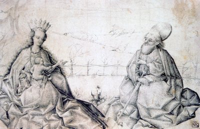 聖パウロの聖母子、c1450 作： Unbekannt