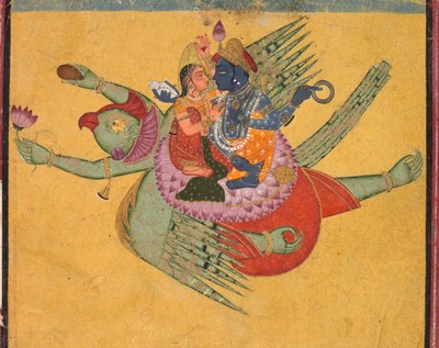 ガルーダのヴィシュヌとラクシュミ、c。 1750 作： Unbekannt
