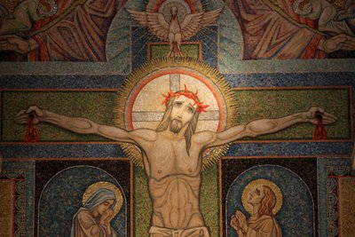 Visitation basilicaCrucifixion mosaic by Antoine Molkenboer, Annecy, France 作： Unbekannt