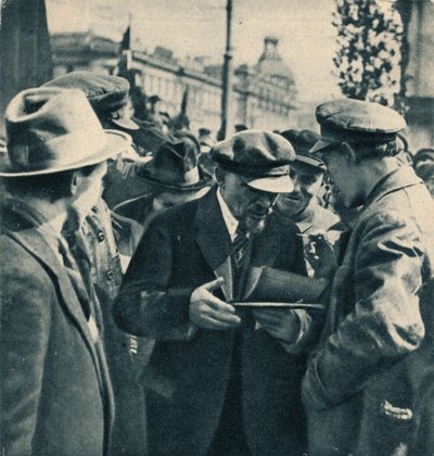 1920年3月1日、ロシアのボルシェビキ党指導者、ウラジミールイリッヒレーニン 作： Unbekannt