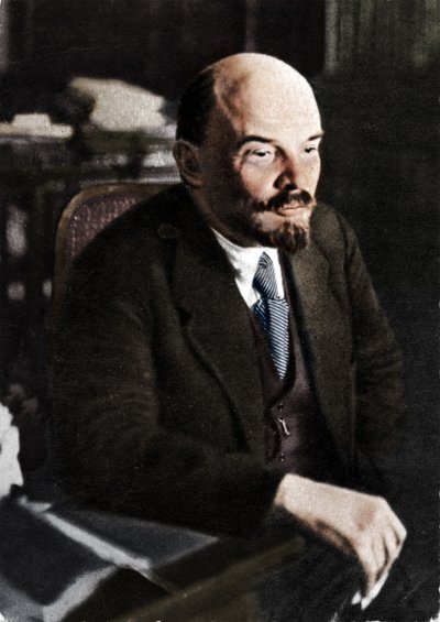 ウラジーミル・イリッヒ・レーニン、ロシアのボルシェビキ党指導者、1921年11月28日 作： Unbekannt