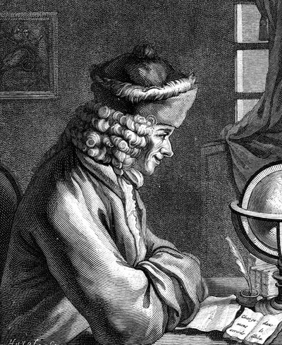 ヴォルテール、18世紀のフランス人作家、脚本家、風刺家、文学者 作： Unbekannt
