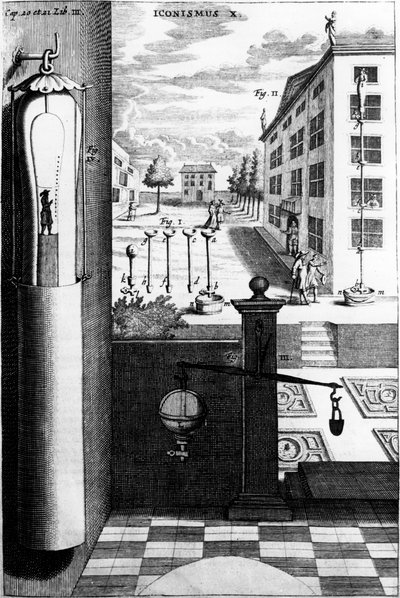 ゲリケの水圧計から、1672 作： Unbekannt