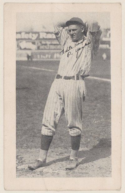 Waite Hoyt、P. Yanks、野球ストリップ カード W575-2、ca. 1921-22。 作： Unbekannt