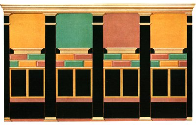 壁の装飾、ポンペイ、イタリア、1928。 作： Unbekannt
