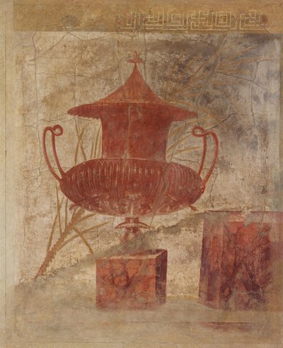 P. Fannius Synistorの別荘のペリスタイルからの壁画の断片...、ca。紀元前50〜40年 作： Unbekannt