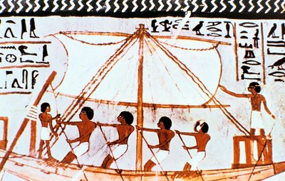 セネファー、アビドス、古代エジプト、第18王朝、紀元前1450年の墓の壁画 作： Unbekannt