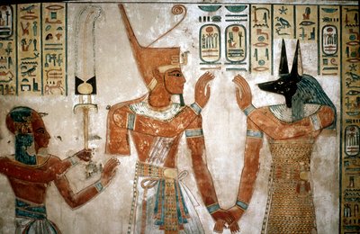 ラムセス 3 世の息子の墓の壁画、王妃の谷、ルクソール、エジプト、紀元前 12 世紀 作： Unbekannt