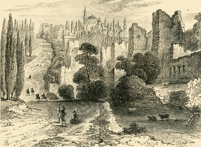 16世紀のコンスタンティノープルの壁、1890年。 作： Unbekannt