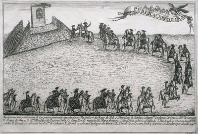 War of the Oranges, engraving 作： Unbekannt
