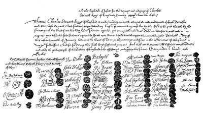 チャールズ王の執行令状、1648、1909 作： Unbekannt