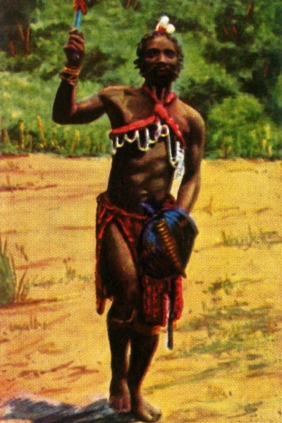 戦士、南アフリカ、c1928。 作： Unbekannt