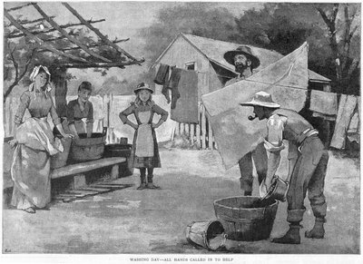 洗濯の日-1889年 作： Unbekannt