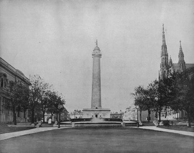 ワシントン記念塔、ボルチモア、c1897。 作： Unbekannt