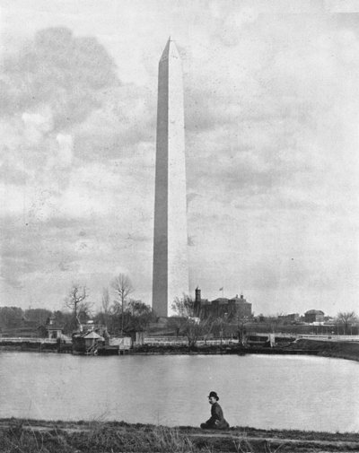 ワシントン記念塔、ワシントンDC、米国、c1900。 作： Unbekannt