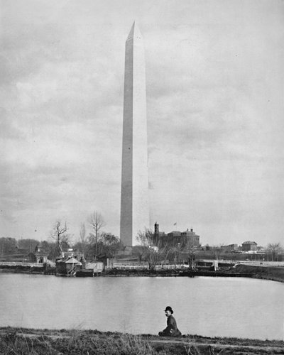 ワシントン記念塔、ワシントンDC、c1897。 作： Unbekannt