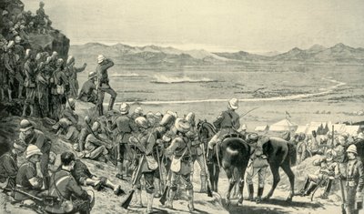 1880年9月1日、バブワリマウンテンからのアフガニスタン軍の敗走を見て、1901年。 作： Unbekannt