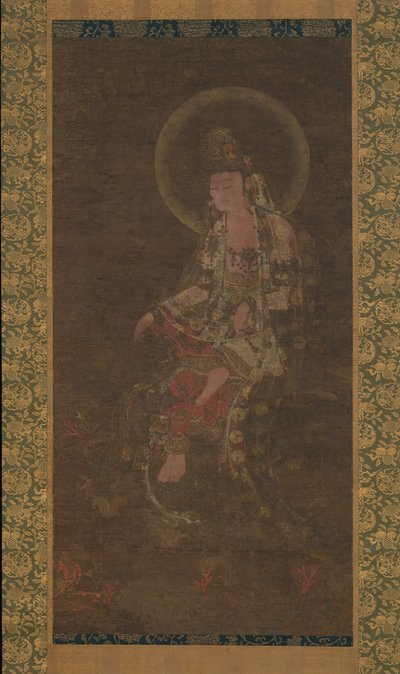 水月のAvalokiteshvara、14世紀。 作： Unbekannt