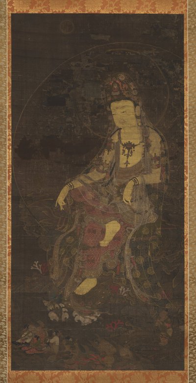 水月のAvalokiteshvara、14世紀前半。 作： Unbekannt
