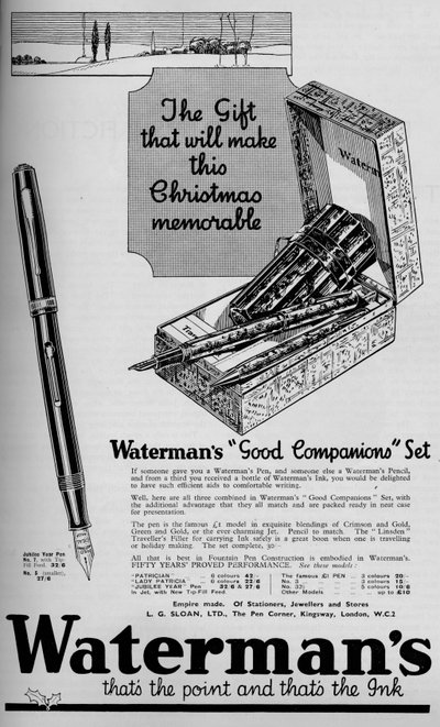 ウォーターマンズグッドコンパニオンセット、1934年、1934年 作： Unbekannt