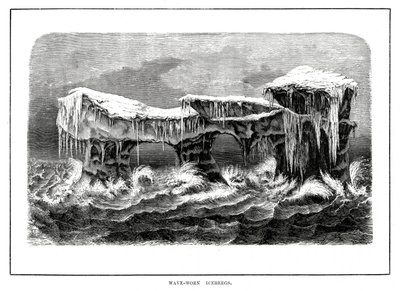 波浪した氷山、1877 作： Unbekannt