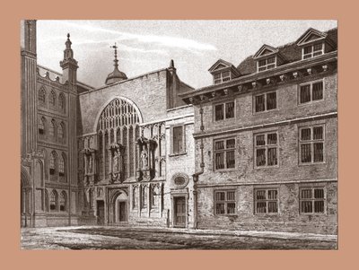 ギルドホールチャペルの西正面、1886 作： Unbekannt