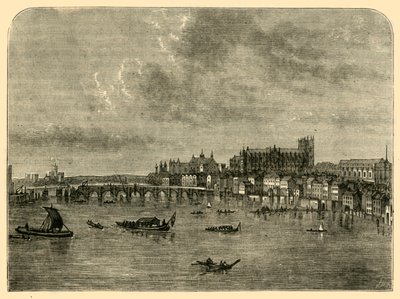 ウェストミンスター橋、1881年。 作： Unbekannt