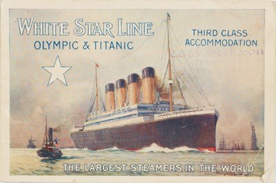 ホワイトスターライン。タイタニック＆オリンピック、c。 1910 作： Unbekannt