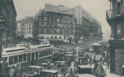 パリが絶え間ない計画を必要とする理由：大通りの交通遮断、c1935 作： Unbekannt
