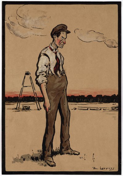 ウィルバー・ライト、アメリカの飛行家、1910年頃 作： Unbekannt