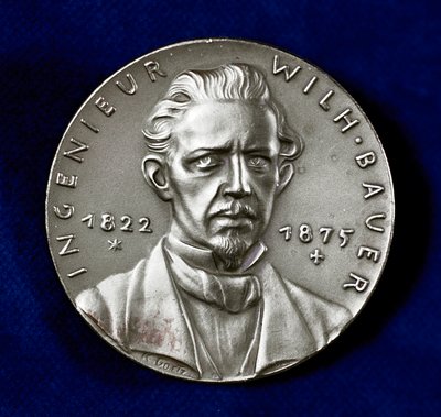 ヴィルヘルムバウアー1822-1875、ドイツの発明家であり、潜水艦のパイオニアビルダー 作： Unbekannt