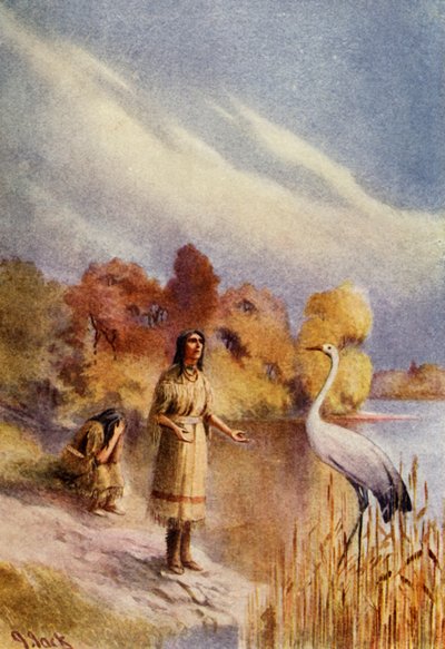私たちを川の上まで運んでくれませんか」と彼女は尋ねた、1914 年。 作： Unbekannt